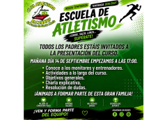 ¡Comienza una nueva temporada en la Escuela de Atletismo Alcanatif!